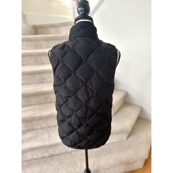 Woolrich Black Quilted Duck Down Fill Zip Up Vest - Picture 4 of 7